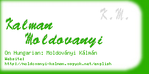 kalman moldovanyi business card